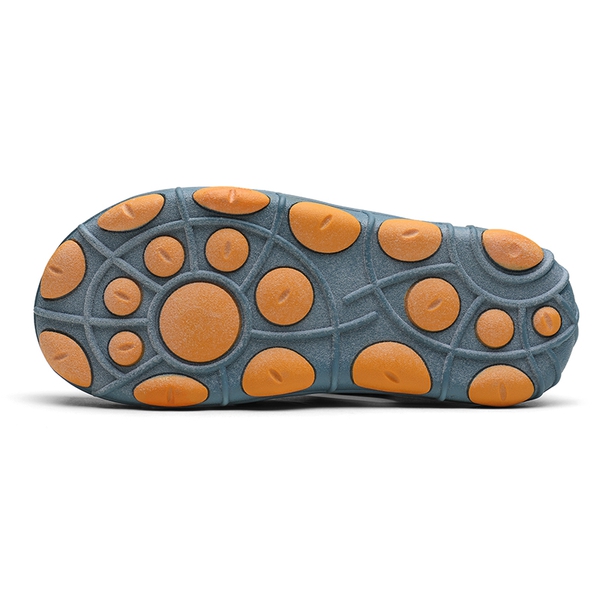 Kids Closed Toe Athletic Outdoor Sandals - BLUE YELLOW - 4